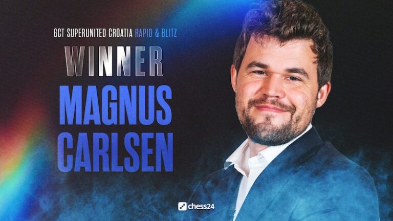 Magnus Carlsen wins Croatia Rapid & Blitz￼