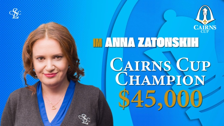 Anna Zatonskih wins 2023 Cairns Cup