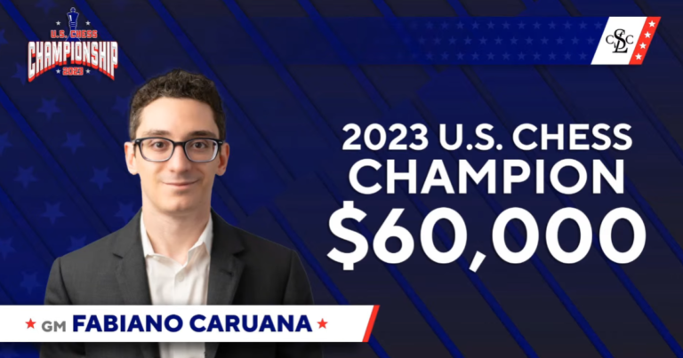 2023 U.S. CHESS CHAMPIONSHIPS:  Fabiano Caruana wins the title one round to spare